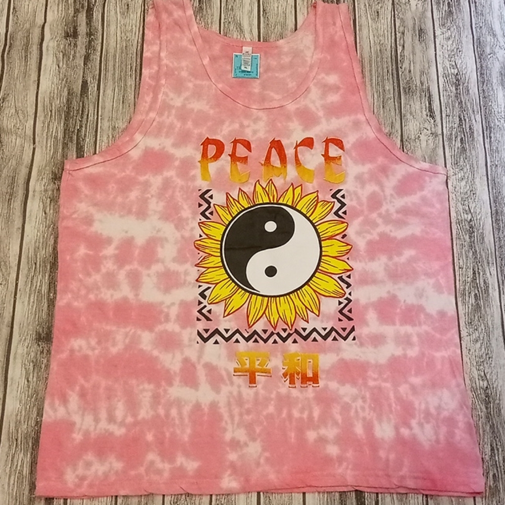 Men's tie-dye tank (S)